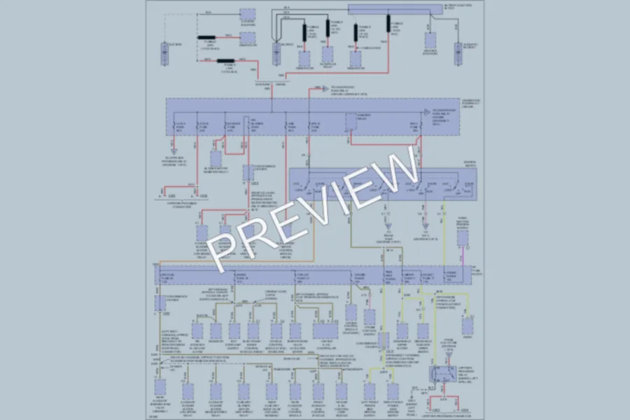 2000 Chevrolet G1500 Power Distribution wiring diagram preview