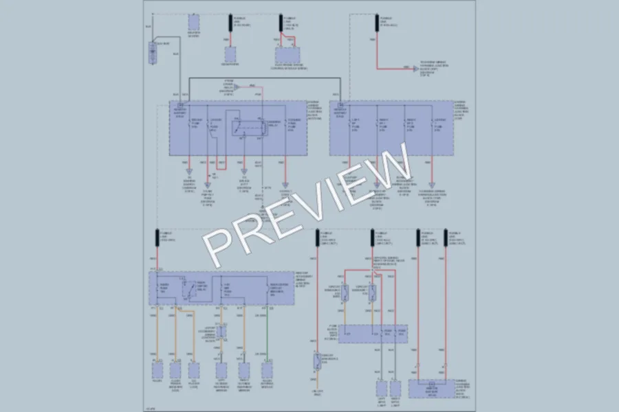 2000 Chevrolet Impala Power Distribution wiring diagram preview