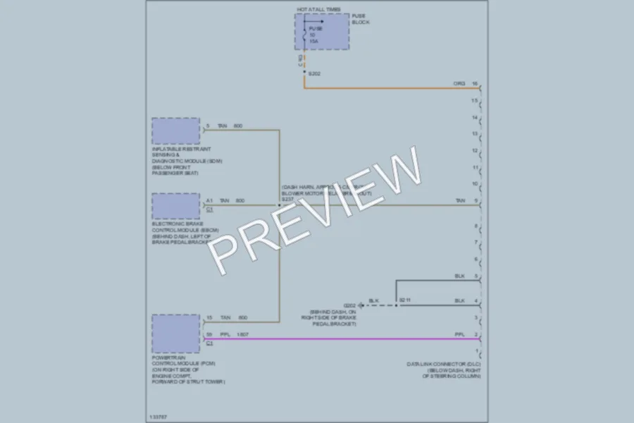 2000 Chevrolet Lumina Computer Data Lines wiring diagram preview