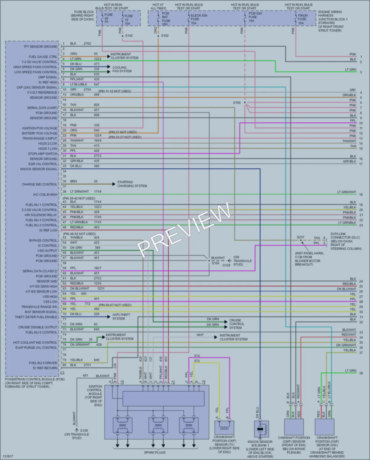 2000 Chevrolet Lumina Engine Performance wiring diagram preview