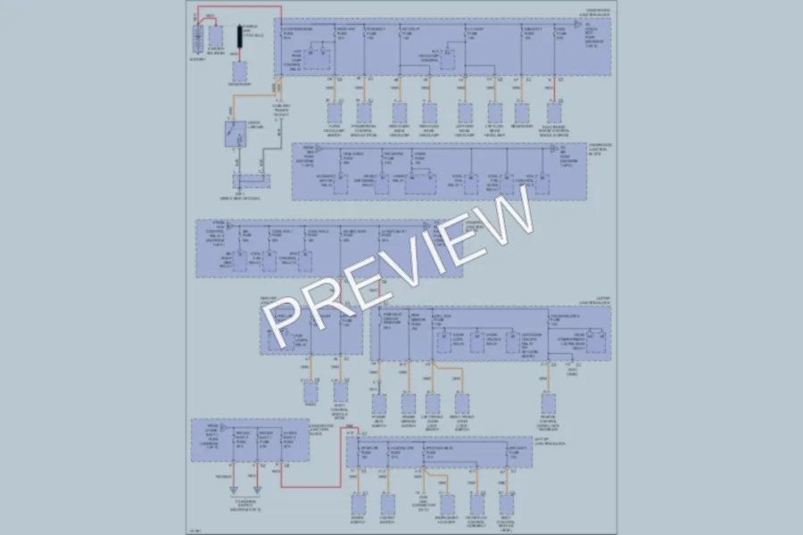 2000 Chevrolet Malibu Power Distribution wiring diagram preview