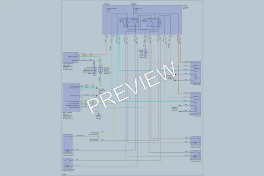 2000 Chevrolet Malibu Power Door Locks wiring diagram preview