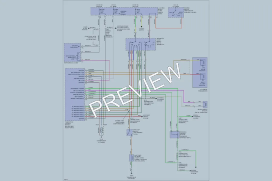 2000 Chevrolet Metro Transmission wiring diagram preview
