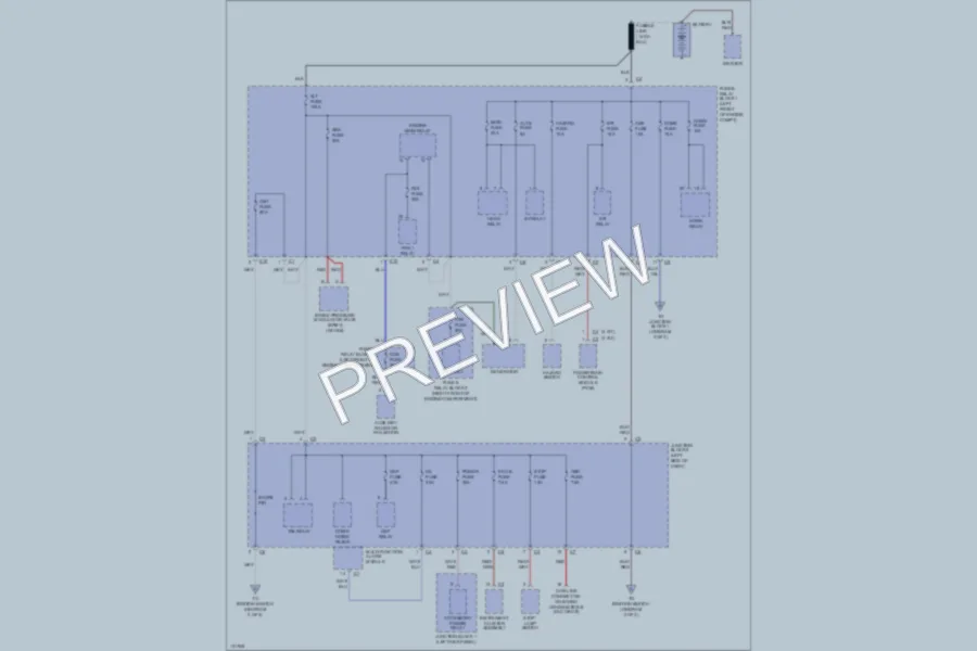 2000 Chevrolet Prizm Power Distribution wiring diagram preview