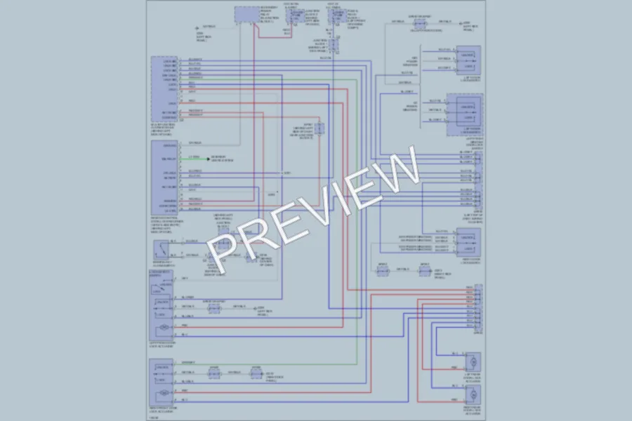 2000 Chevrolet Prizm Power Door Locks wiring diagram preview