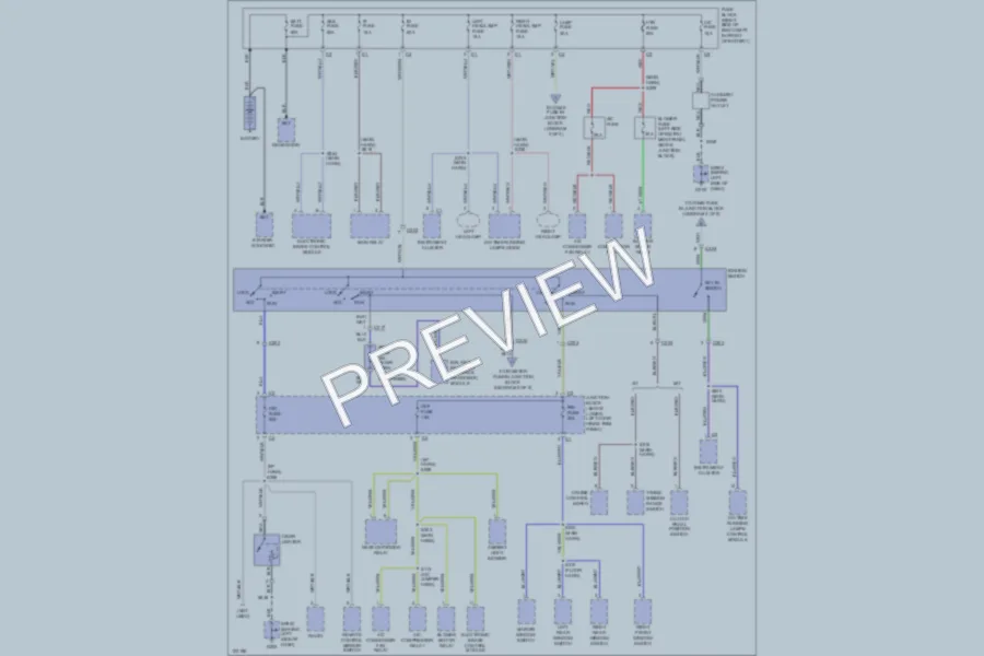 2000 Chevrolet Tracker Power Distribution wiring diagram preview