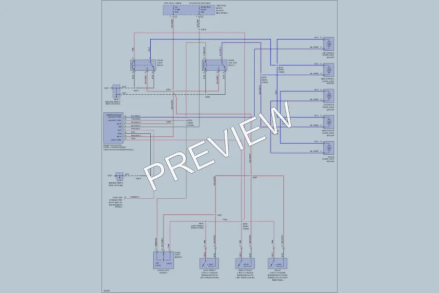 2000 Chevrolet Tracker Power Door Locks wiring diagram preview