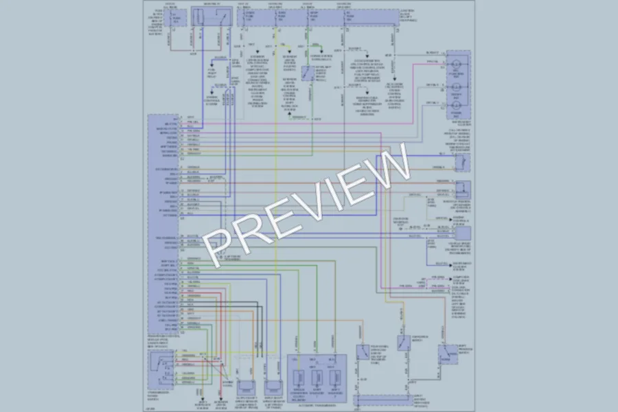 2000 Chevrolet Tracker Transmission wiring diagram preview