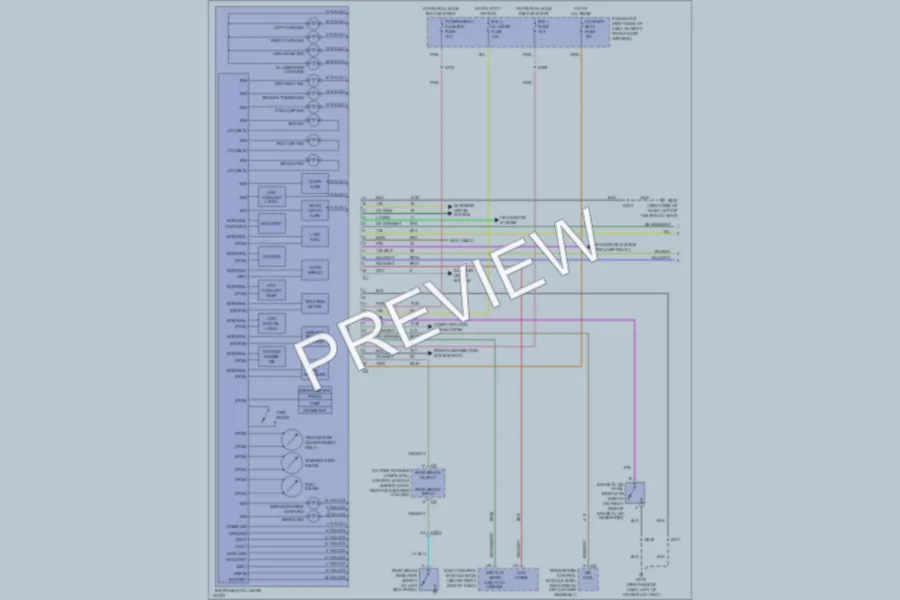 2000 Chevrolet Venture Instrument Cluster wiring diagram preview