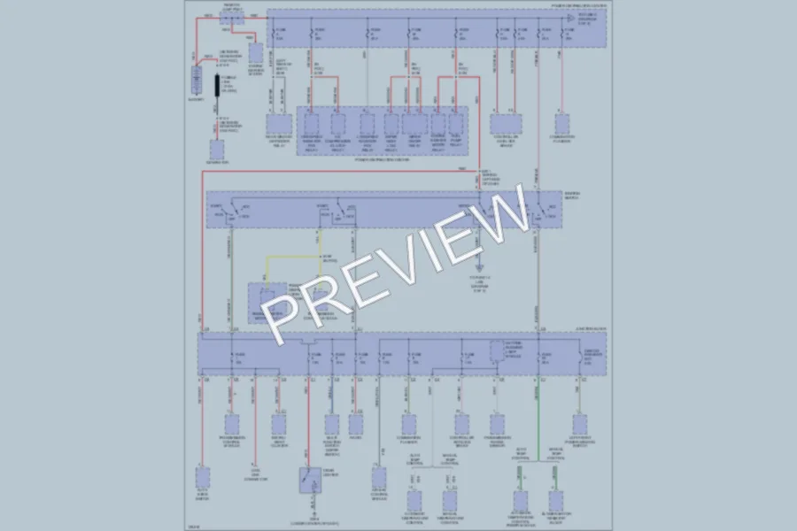 2000 Chrysler 300M Power Distribution wiring diagram preview