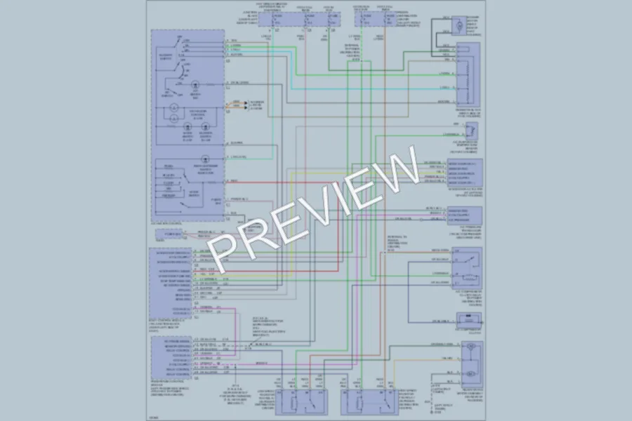 2000 Chrysler Cirrus Air Conditioning wiring diagram preview