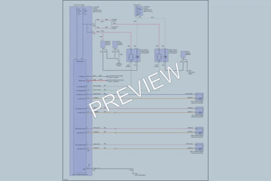 2000 Chrysler Cirrus Power Door Locks wiring diagram preview