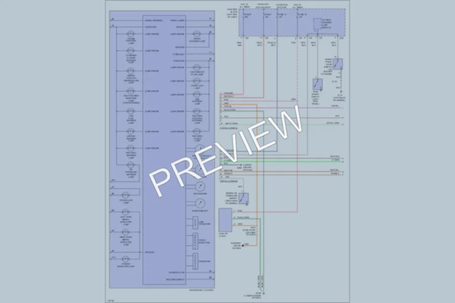 2000 Chrysler Concorde Instrument Cluster wiring diagram preview