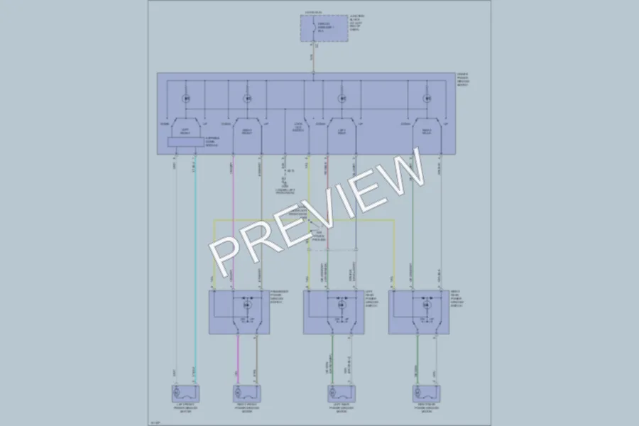 2000 Chrysler Concorde Power Windows wiring diagram preview