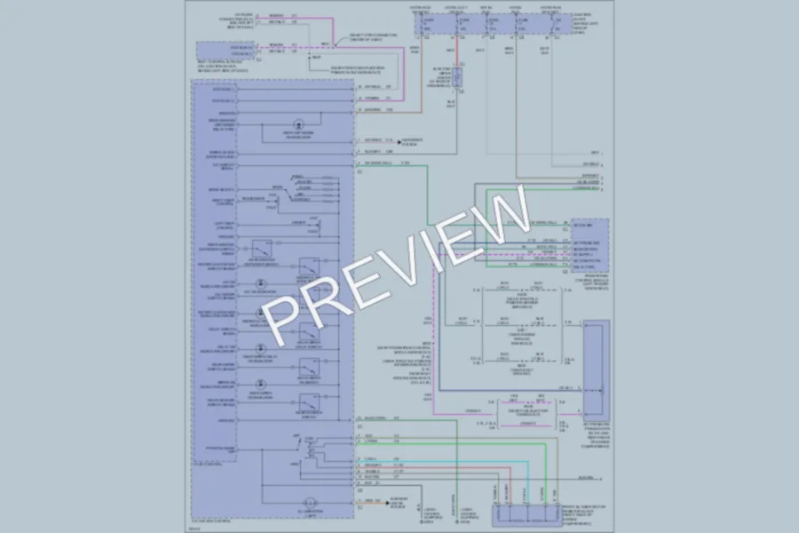 2000 Chrysler GrandVoyager Air Conditioning wiring diagram preview