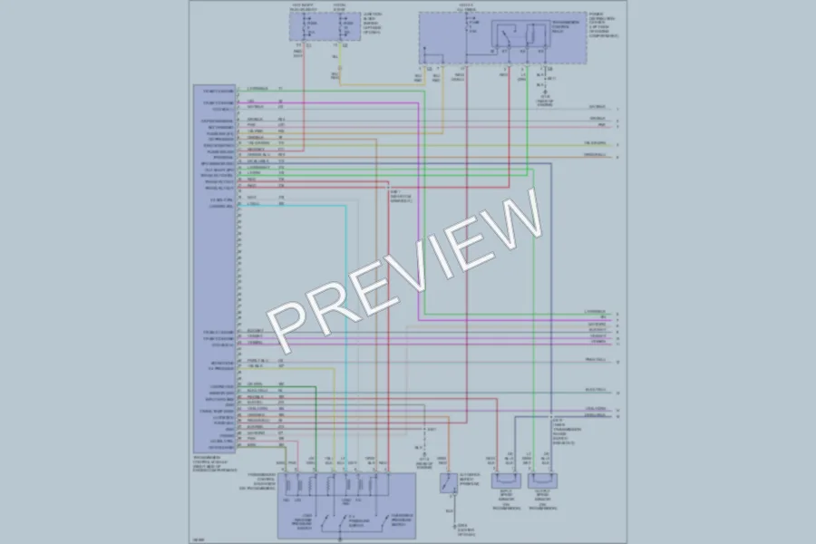 2000 Chrysler GrandVoyager Transmission wiring diagram preview