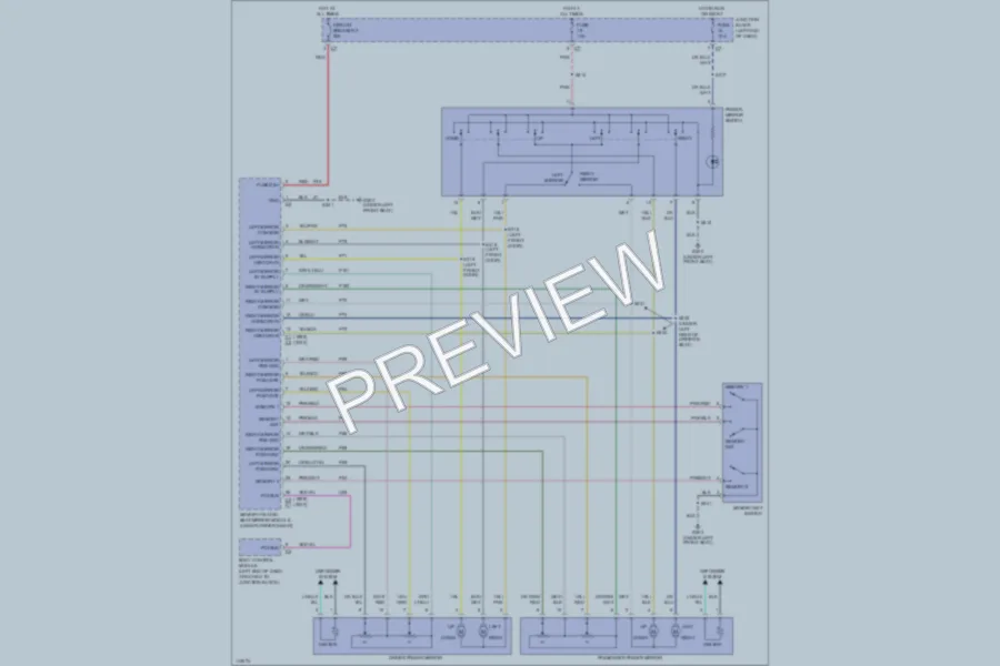 2000 Chrysler LHS Memory Systems wiring diagram preview