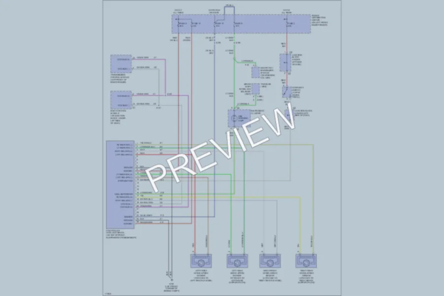 2000 Chrysler 2D Convertible Anti Lock Brakes wiring diagram preview
