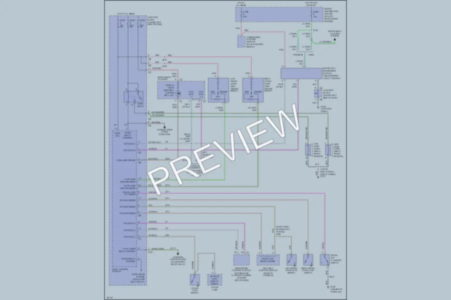 2000 Chrysler 2D Convertible Anti Theft wiring diagram preview