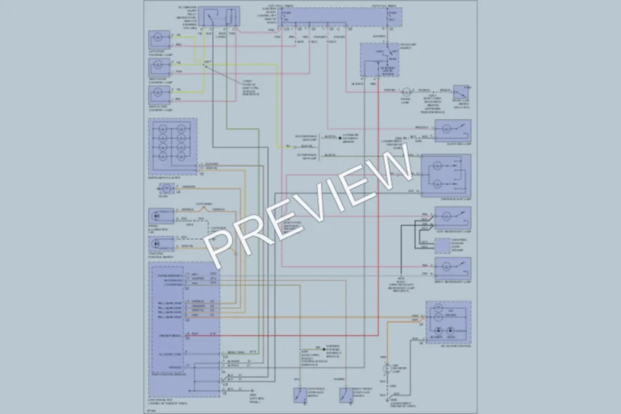 2000 Chrysler 2D Convertible Interior Lights wiring diagram preview