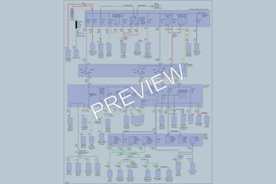 2000 Chrysler 2D Convertible Power Distribution wiring diagram preview