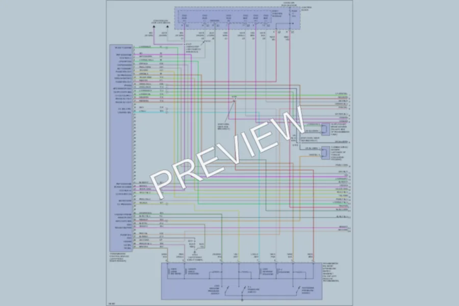 2000 Chrysler 2D Convertible Transmission wiring diagram preview