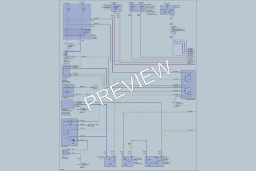 2000 Chrysler 2D Coupe Air Conditioning wiring diagram preview