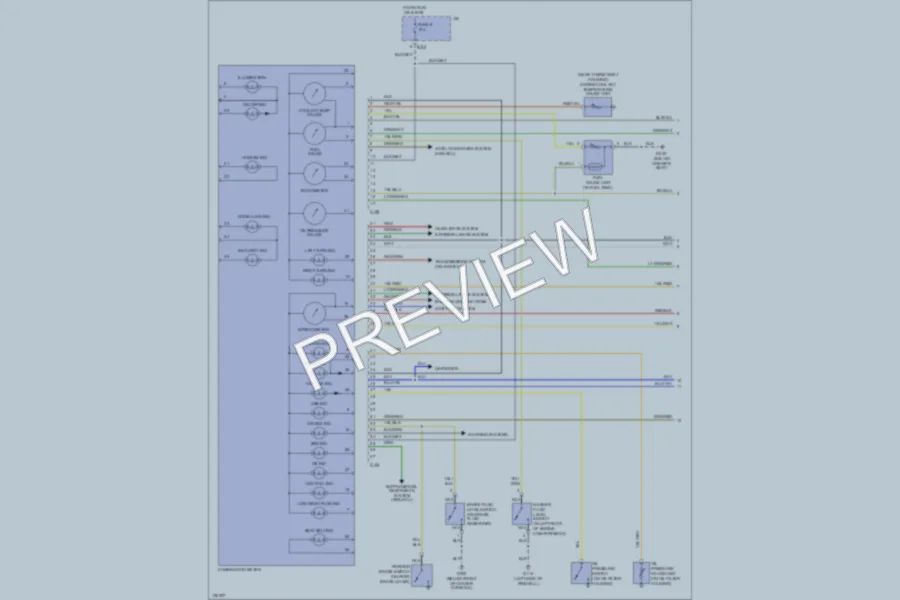 2000 Chrysler 2D Coupe Instrument Cluster wiring diagram preview