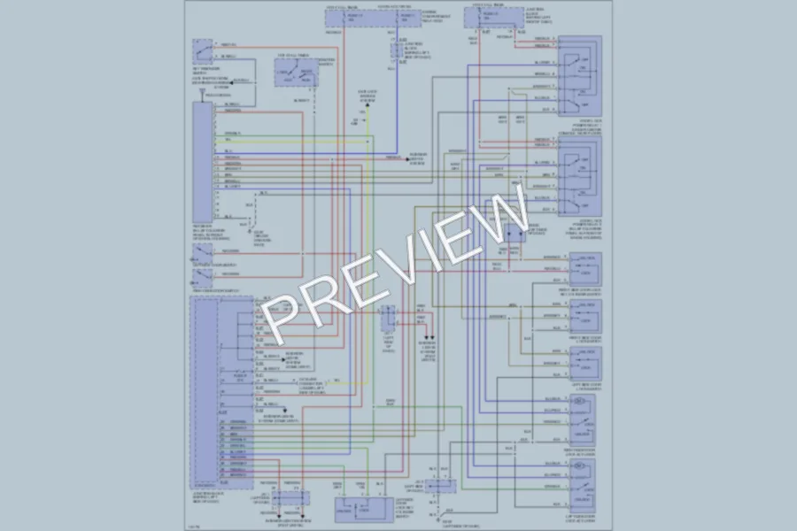 2000 Chrysler 2D Coupe Power Door Locks wiring diagram preview