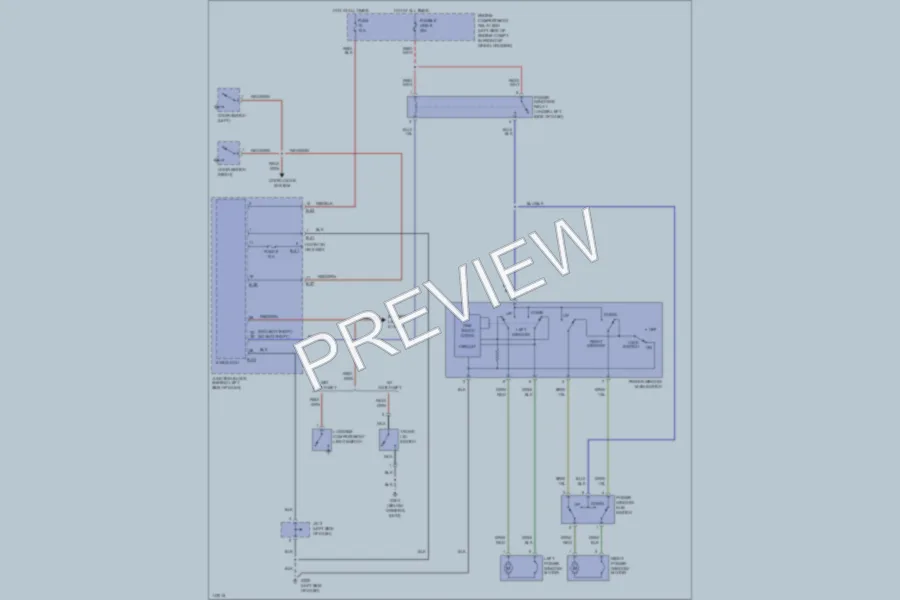 2000 Chrysler 2D Coupe Power Windows wiring diagram preview