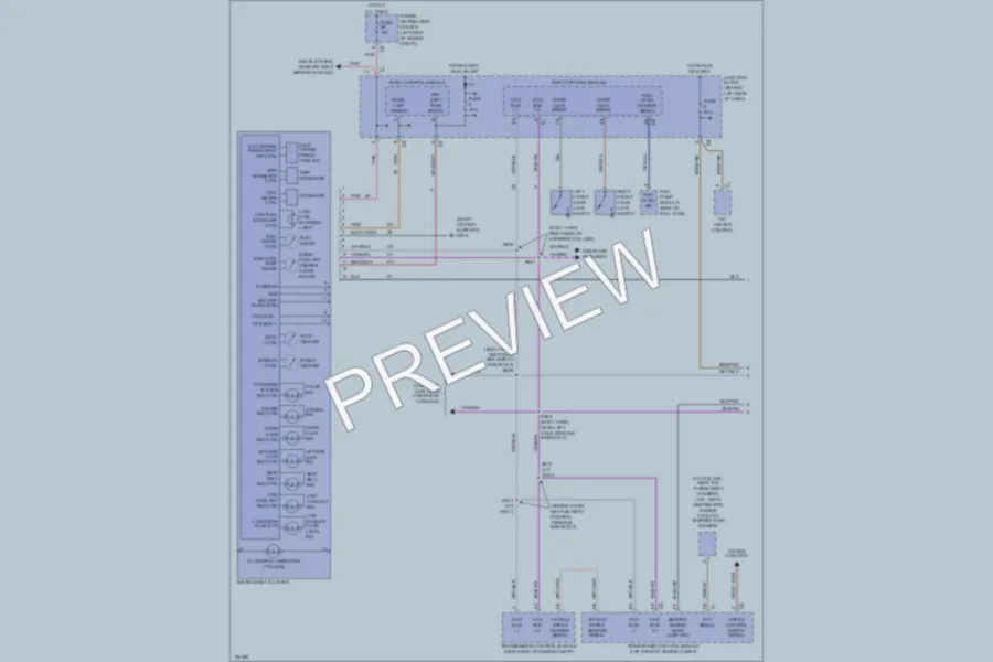 2000 Chrysler TownCountry Instrument Cluster wiring diagram preview