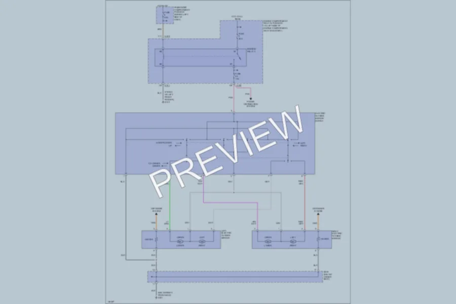2000 Daewoo Leganza Power Mirrors wiring diagram preview