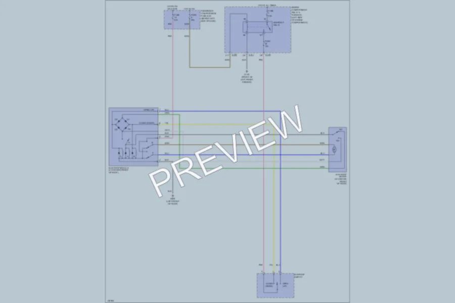 2000 Daewoo Leganza Power Top Sunroof wiring diagram preview