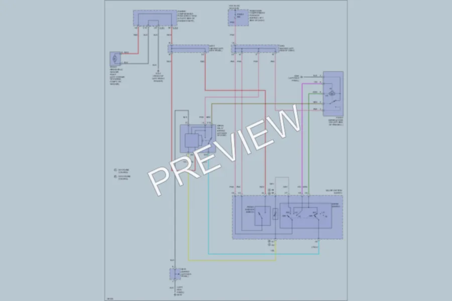 2000 Daewoo Nubira Wiper Washer wiring diagram preview