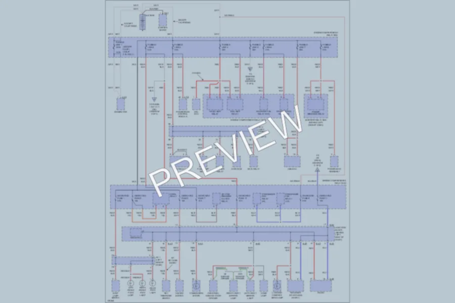 2000 Dodge Avenger Power Distribution wiring diagram preview