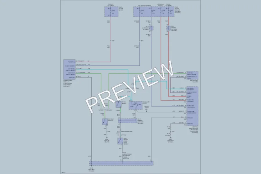 2000 Dodge B2500 Warning Systems wiring diagram preview