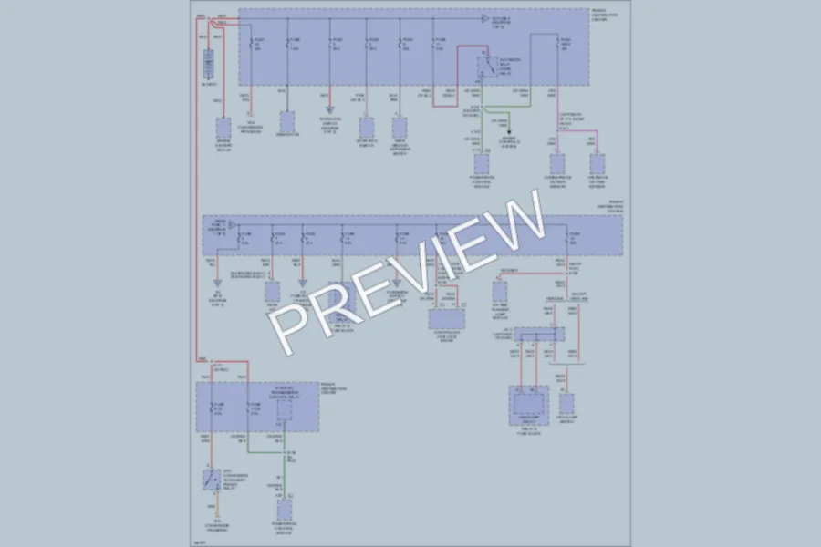 2000 Dodge B3500 Power Distribution wiring diagram preview