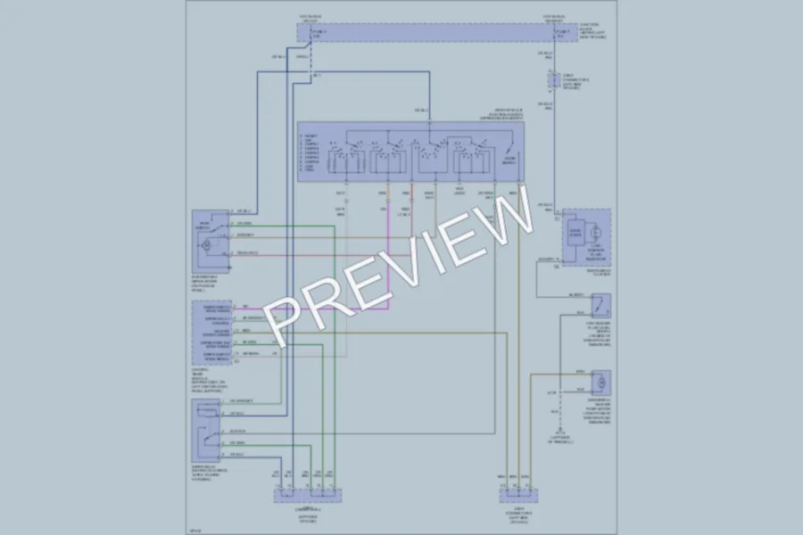 2000 Dodge B1500 Wiper Washer wiring diagram preview