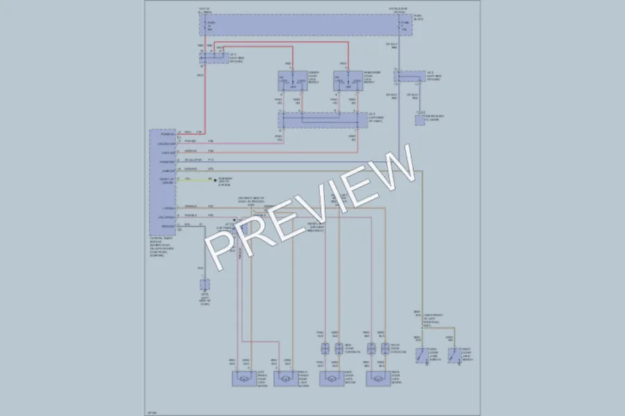 2000 Dodge B3500 Power Door Locks wiring diagram preview