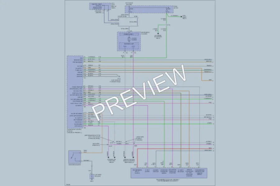 2000 Dodge B3500 Transmission wiring diagram preview