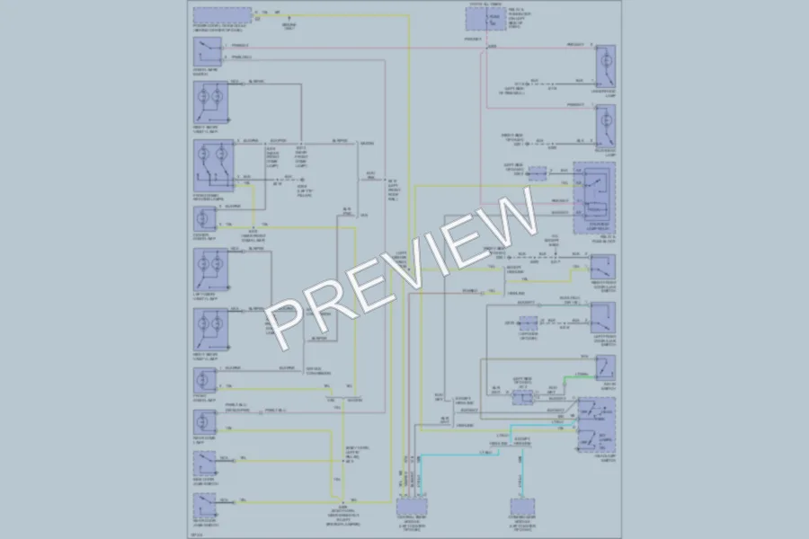 2000 Dodge B1500 Interior Lights wiring diagram preview