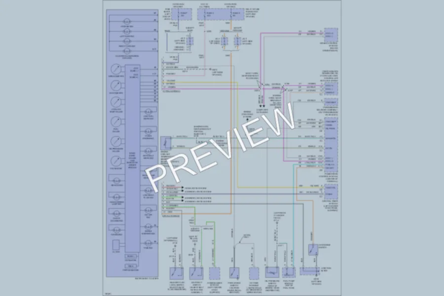 2000 Dodge B1500 Instrument Cluster wiring diagram preview