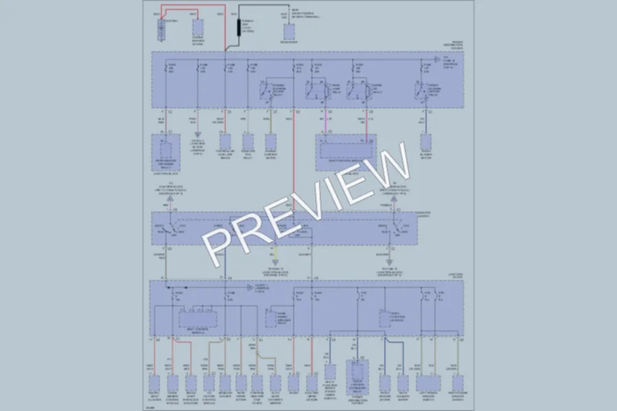 2000 Dodge Caravan Power Distribution wiring diagram preview