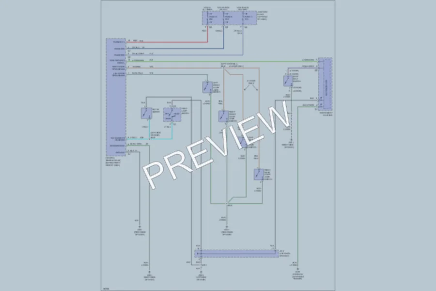 2000 Dodge Dakota Warning Systems wiring diagram preview