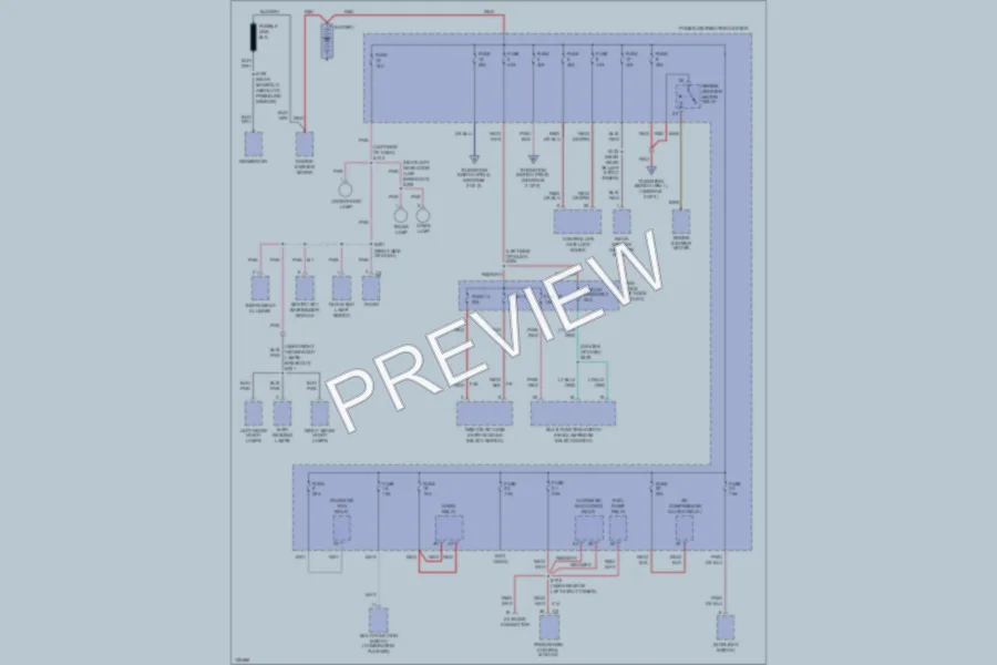 2000 Dodge Neon Power Distribution wiring diagram preview