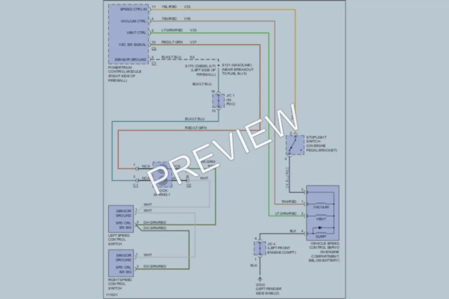 2000 Dodge R3500 Cruise Control wiring diagram preview
