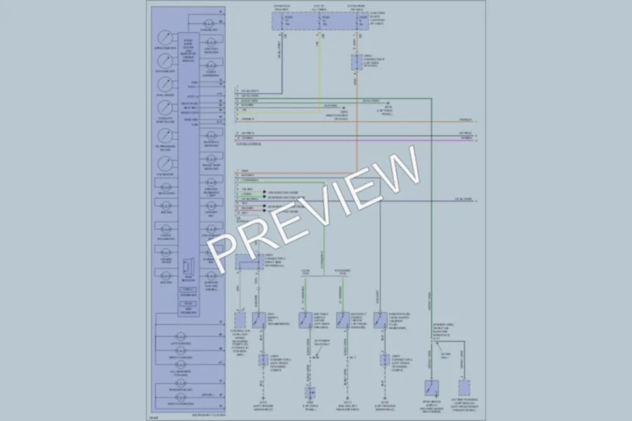 2000 Dodge R1500 Instrument Cluster wiring diagram preview