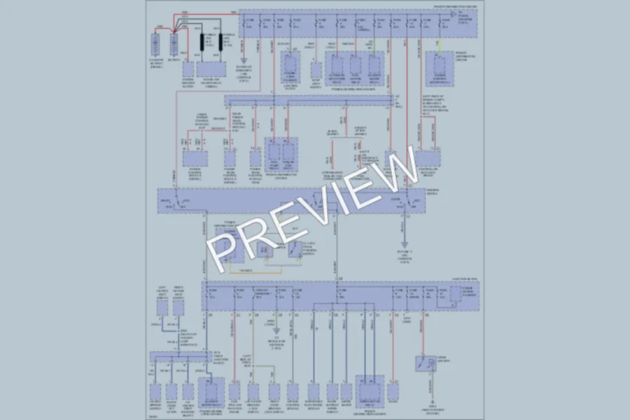 2000 Dodge R2500 Power Distribution wiring diagram preview