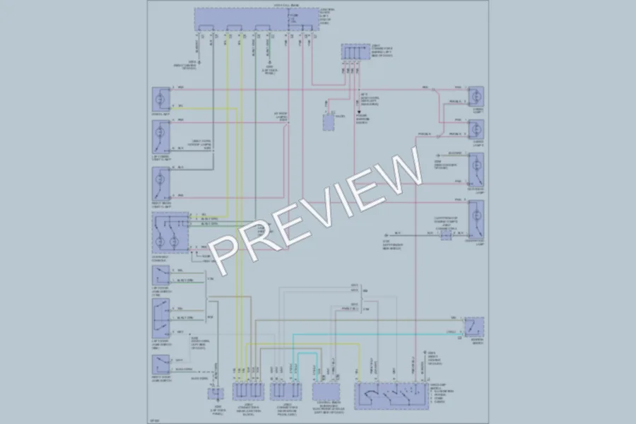 2000 Dodge R2500 Interior Lights wiring diagram preview