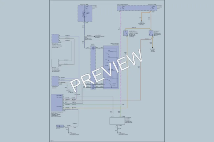 2000 Ford Contour Cruise Control wiring diagram preview